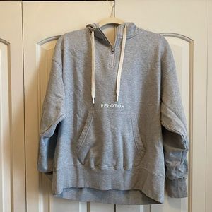 Peloton Half Zip Gray Hoodie - Size S